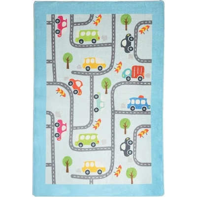 Chilai Home Килим за детска стая Chilai Home 876CHL1065, 100% Кадифена тъкан, 100х160 см, Антибактериален, Многоцветен (876CHL1065)