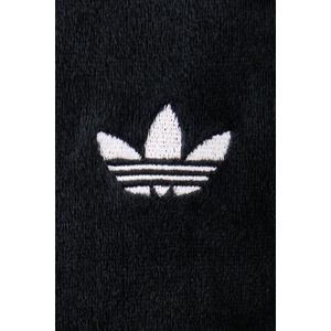 Adidas суичър с цип и качулка дамски от кадифе Essentials Velour (KR9150)