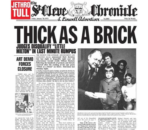 JETHRO TULL: THICK AS A BRICK CD