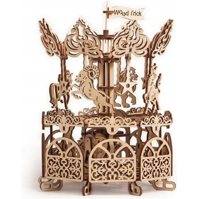 Wood Trick 3D mechanické puzzle Kolotoč WT11 197 ks