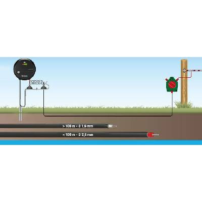 VNT electronics s.r.o. Vysokonapěťový ocelový kabel s průměrem 1,6 mm pro elektrický ohradník - 100 m
