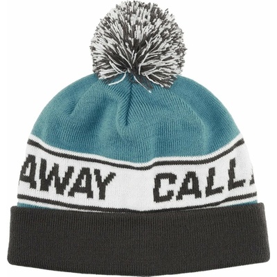 CALLAWAY Vintage Pom Pom Beanie 26 zimní čepice bílo-šedo-modrá
