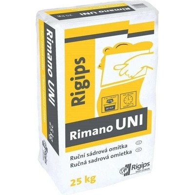 Rigips Rimano UNI ruční vnitřní sádrová omítka 25 kg