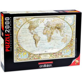 Anatolian Пъзел Anatolian от 2000 части - Карта на света, Джей Саймънс (P3935)