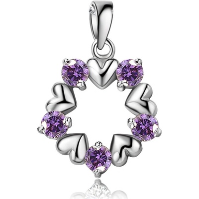 Olivie Strieborný prívesok Violet 4147