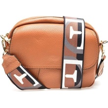 Renata Corsi dámska kožená crossbody kabelka RC1751 Cognac