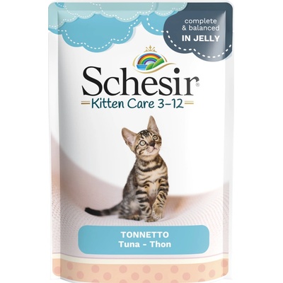 Schesir Cat Jelly Pouch Kitten tuňák 24 x 85 g