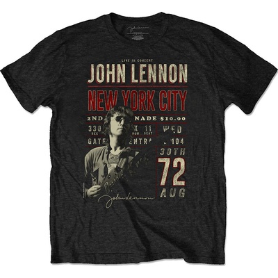 John Lennon tričko NYC '72 čierne
