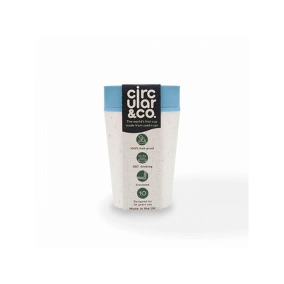 Circular&Co Кръгла Чаша Крем/Синьо 227мл