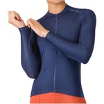 Castelli Дамска фланелка с дълъг ръкав за колоездене Castelli Women's Espresso 2 Long Sleeve Jersey Cycling jersey - Belgian Blue - размер XL (156-2748-0116)