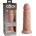 Пенис дилдо от силикон, двойна плътност, 22см. - King Cock Elite Light (PIPE577221)