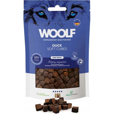 WOOLF SOFT CUBES DUCK MONOPROTEIN kocky z kačacieho mäsa pre psa 100 g