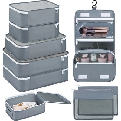 Kufryplus cestovní organizéry SN1522 šedá 9 ks