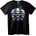 NOONEBRAND Тениска Черепно Сливане - XL, Black