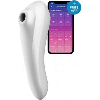 Satisfyer 2v1 Chytrý podtlakový stimulátor a Dual Pleasure bílý