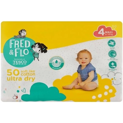 Fred & Flo Ultra Dry Maxi 4 8-14 kg 50 ks