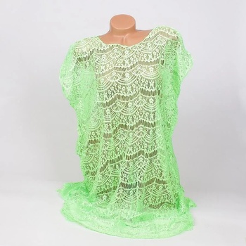 Image 1 of Мрежеста туника за плаж в светлозелено