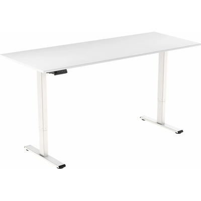 AlzaErgo Table ET2 Essential biely + doska 160 × 80 cm lamino biela
