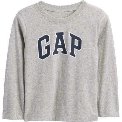 GAP V-FRCH LS Logo Tee sivá