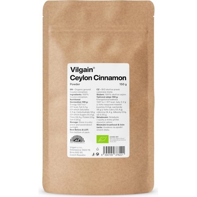 Vilgain Cejlonská skořice mletá BIO 150 g