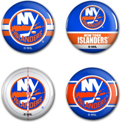 Wincraft sada placek New York Islander NHL button 4 ks