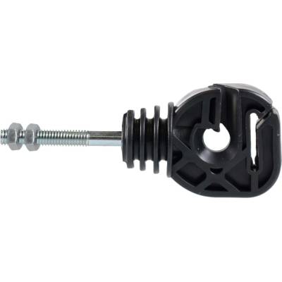 Univerzální izolátor pro elektrický ohradník, závit M6, pro drát, lanko, lano a pásku do 20 mm - 10 ks