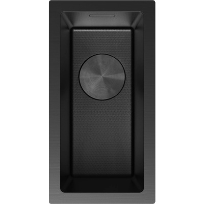 Mexen Trixo кухненска мивка от неръждаема стомана с 1 отделение, 230 x 440 mm, черна HC - 6411221000-70HC (6411221000-70HC)