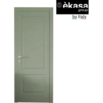 èkasa group Интериорна врата с каса EKASA KUADRA 80x210х12 см, панти, магнитна брава, дърво, маслиново зелено (KU-800/OLIVA)