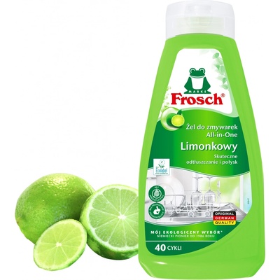 Frosch Limetkový gel na mytí nádobí v myčkách nádobí 650 ml