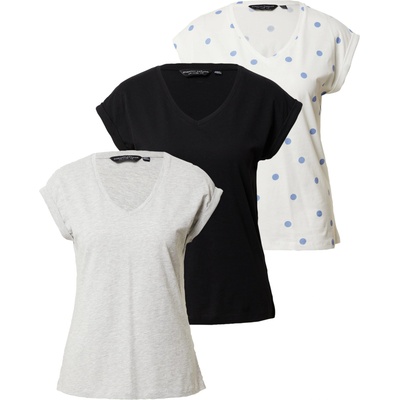 Dorothy Perkins Тениска сиво, черно, бяло, размер 10