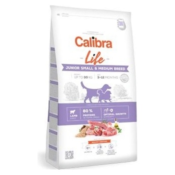 Calibra Dog Life Junior Small & Medium Breed Lamb 2 x 12 kg