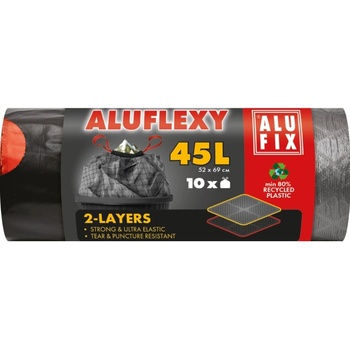 Alufix Торби за отпадъци с връзки ALUFIX - Aluflexy, 45 l, 10 броя (1100032843)