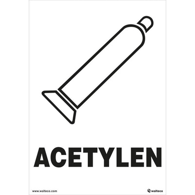 Walteco Acetylen 148x210mm, formát A5, samolepka Množství: 1 ks , 20055