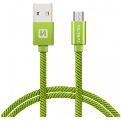 SWISSTEN TEXTILE datový kabel USB - (USB TYP C) 2m
