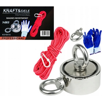 KRAFT&DELE Magnet fishing 140kg oboustranný pro lovce pokladů KD10415 – Zboží Mobilmania