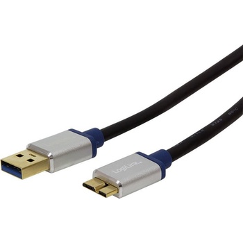Logilink BUAM310 USB 3.0, USB A male to Micro-B male, 1m