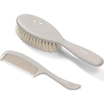 BabyOno Take Care Hairbrush and Comb комплект за деца от раждането им Gray