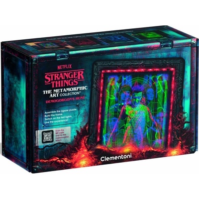 CLEMENTONI Svítící metamorfické Stranger Things Lov Demogorgona 520 dílků