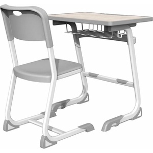 RFG Ергономичен чин и стол RFG Istudy White, от I до VIII клас, 600 х 400 х 700 mm, плот светъл бук, бели крака
