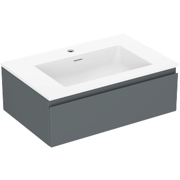 Mexen Orio шкаф за баня 70 см с мивка Otis, 1 чекмедже, графит мат/бял мат - 91A10-07023-1-BF66-W18M01 (91A10-07023-1-BF66-W18M01)