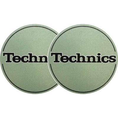 Zomo 2x Slipmaty Technics Logo Metallic Green