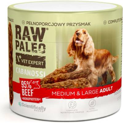 VETEXPERT Raw Paleo Cabanossi Beef Medium Large Mono 100 g