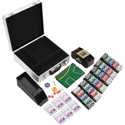 vidaXL Комплект чипове за покер 600 бр 11, 5 г (80414)