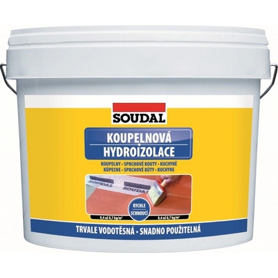 Soudal Hydroizolačný náter do kúpeľní, 5 kg, červenohnedý, 1510225