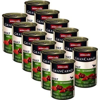 Animonda Grancarno Original hovädzie a kačacie srdce 12 x 400 g
