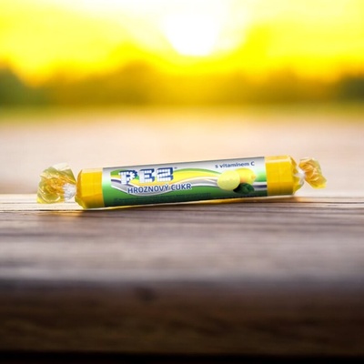 Pez hroznový cukr s vitamínem C citron, 39 g