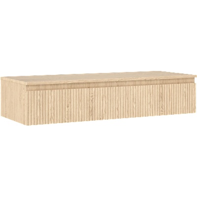 Mexen Rivel баня шкаф за мивка 120 см с плот, 1 чекмедже, релефен, дъб - 91A20-12023-1-BFC81 (91A20-12023-1-BFC81)