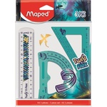 Maped Комплект линийки, пластмасови, нечупливи, 3 части, maped Дракон Дракон" 981898 (981898)