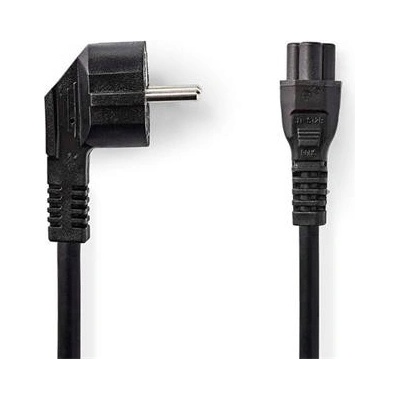 Nedis CEGB10100BK20 - Napájecí Kabel | Úhlová zástrčka Schuko - IEC-320-C5 | 2 m | Černá barva