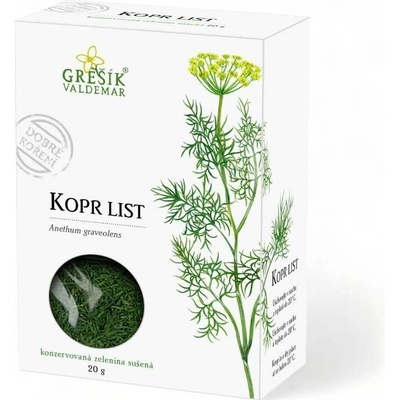 Grešík Kopr list 20 g